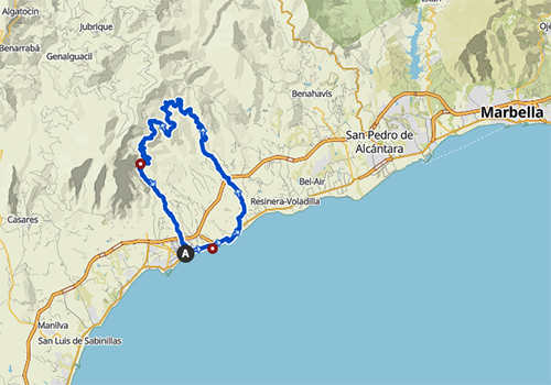 Cold refreshing stream loop from Estepona